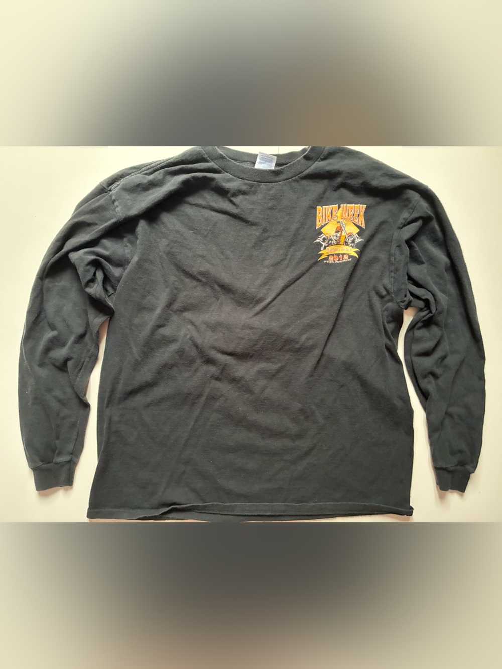 2012 Daytona Beach Bike Week Graphic Long Sleeve T-Shirt - Size XL
